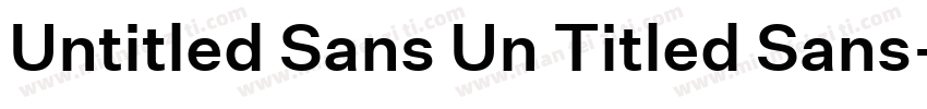 Untitled Sans Un Titled Sans字体转换